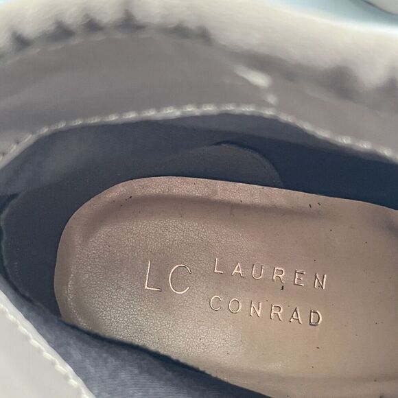 Lauren Conrad Sweet Pea Women's Side Zip Ankle Boots Size 10M Gray Tassel Pulls - Picture 8 of 10